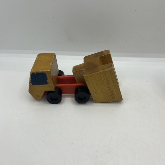 Mattel 1971/72 Vintage Wooden Truck Helicopter Wood Toy Vehicles Korea Push Toys - Picture 2 of 11